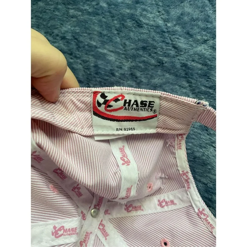 Hase Authentic NASCAR Dale Jr #8 Youth Pink Hat